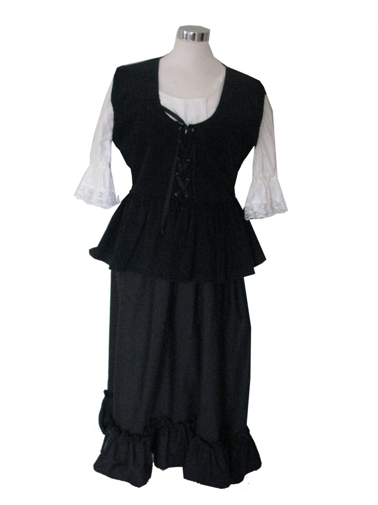 Ladies Medieval Tudor Wench Costume Size 16 - 18 Image